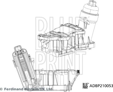 Blue Print ADBP210053 - Korpuss, Eļļas filtrs autodraugiem.lv