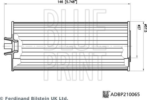 Blue Print ADBP210065 - Eļļas filtrs autodraugiem.lv