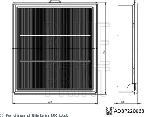 Blue Print ADBP220063 - Gaisa filtrs autodraugiem.lv