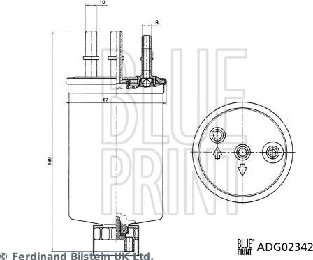 Blue Print ADG02342 - Degvielas filtrs autodraugiem.lv