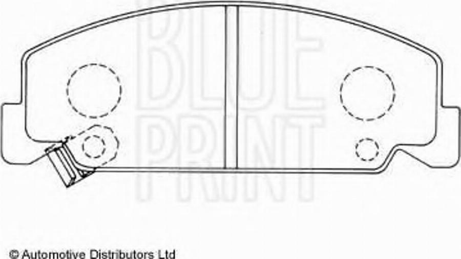 Blue Print ADH24220 - Bremžu uzliku kompl., Disku bremzes autodraugiem.lv