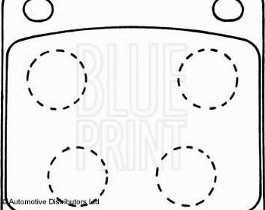 Blue Print ADN14203 - Bremžu uzliku kompl., Disku bremzes autodraugiem.lv