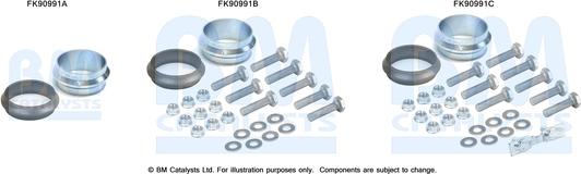 BM Catalysts FK90991 - Montāžas komplekts, Katalizators autodraugiem.lv