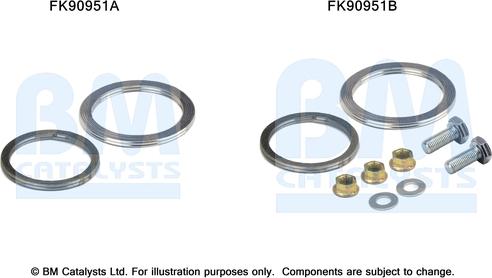 BM Catalysts FK90951 - Montāžas komplekts, Katalizators autodraugiem.lv