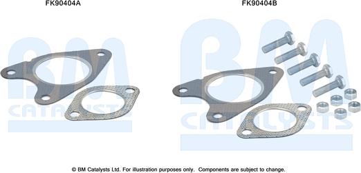 BM Catalysts FK90404 - Montāžas komplekts, Katalizators autodraugiem.lv