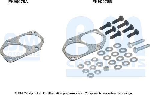 BM Catalysts FK90078 - Montāžas komplekts, Katalizators autodraugiem.lv