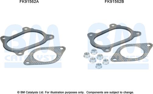 BM Catalysts FK91562 - Montāžas komplekts, Katalizators autodraugiem.lv