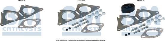 BM Catalysts FK91357 - Montāžas komplekts, Katalizators autodraugiem.lv