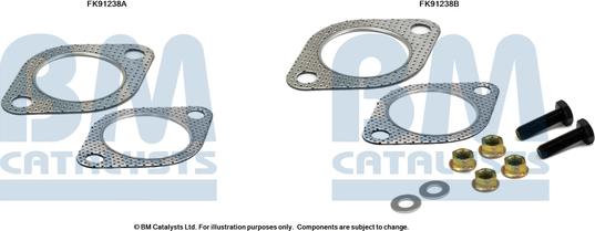 BM Catalysts FK91238 - Montāžas komplekts, Katalizators autodraugiem.lv