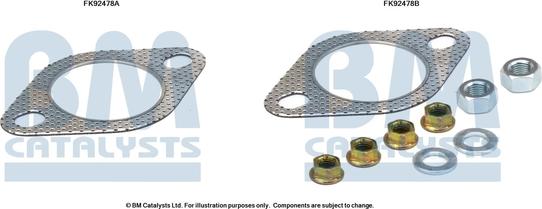 BM Catalysts FK92478 - Montāžas komplekts, Katalizators autodraugiem.lv