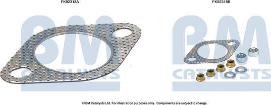 BM Catalysts FK92318 - Montāžas komplekts, Katalizators autodraugiem.lv