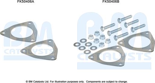 BM Catalysts FK50406 - Montāžas komplekts, Izplūdes caurule autodraugiem.lv