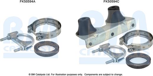 BM Catalysts FK50594 - Montāžas komplekts, Izplūdes caurule autodraugiem.lv
