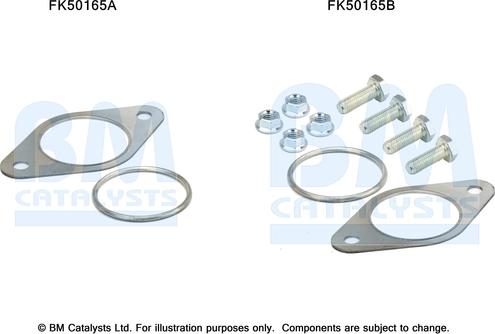 BM Catalysts FK50165 - Montāžas komplekts, Izplūdes caurule autodraugiem.lv