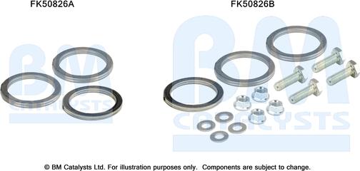 BM Catalysts FK50826 - Montāžas komplekts, Izplūdes caurule autodraugiem.lv