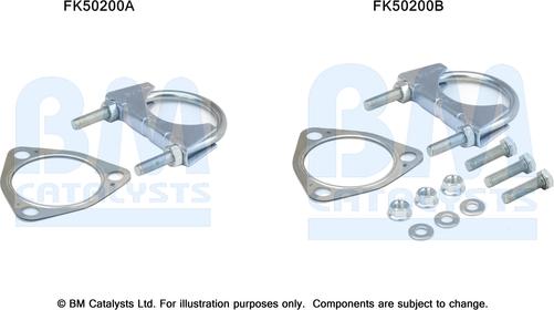 BM Catalysts FK50200 - Montāžas komplekts, Izplūdes caurule autodraugiem.lv