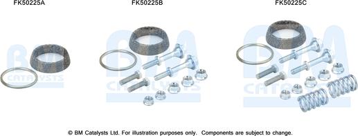 BM Catalysts FK50255 - Montāžas komplekts, Izplūdes caurule autodraugiem.lv