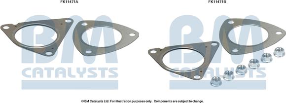 BM Catalysts FK11471 - Montāžas komplekts, Sodrēju / Daļiņu filtrs autodraugiem.lv