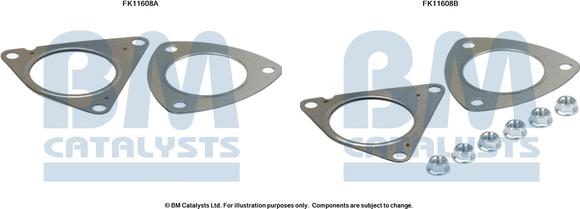 BM Catalysts FK11608 - Montāžas komplekts, Sodrēju / Daļiņu filtrs autodraugiem.lv