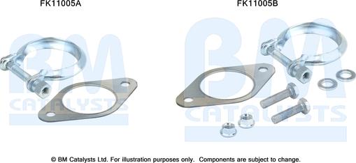 BM Catalysts FK11005 - Montāžas komplekts, Sodrēju / Daļiņu filtrs autodraugiem.lv