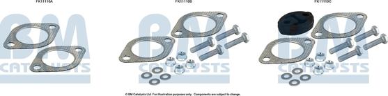 BM Catalysts FK11110 - Montāžas komplekts, Sodrēju / Daļiņu filtrs autodraugiem.lv