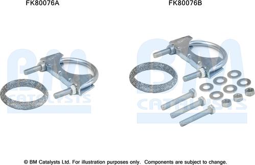 BM Catalysts FK80076 - Montāžas komplekts, Katalizators autodraugiem.lv