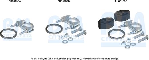 BM Catalysts FK80138 - Montāžas komplekts, Katalizators autodraugiem.lv
