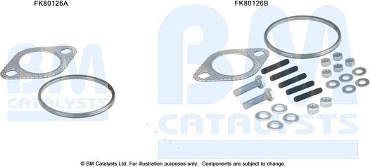 BM Catalysts FK80126 - Montāžas komplekts, Katalizators autodraugiem.lv