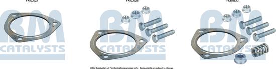 BM Catalysts FK80252 - Montāžas komplekts, Katalizators autodraugiem.lv