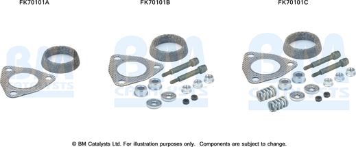 BM Catalysts FK70101 - Montāžas komplekts, Izplūdes caurule autodraugiem.lv