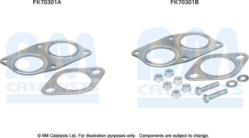 BM Catalysts FK70301 - Montāžas komplekts, Izplūdes caurule autodraugiem.lv