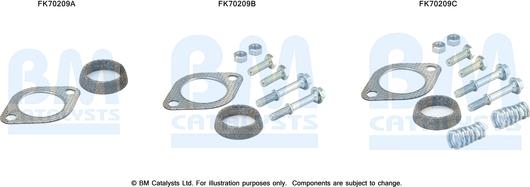 BM Catalysts FK70209 - Montāžas komplekts, Izplūdes caurule autodraugiem.lv