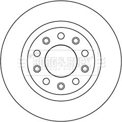 Borg & Beck BBD5194 - Bremžu diski autodraugiem.lv