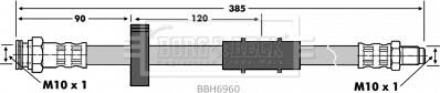 Borg & Beck BBH6960 - Bremžu šļūtene autodraugiem.lv