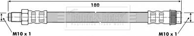 Borg & Beck BBH6606 - Bremžu šļūtene autodraugiem.lv