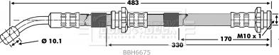 Borg & Beck BBH6675 - Bremžu šļūtene autodraugiem.lv