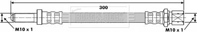 Borg & Beck BBH6140 - Bremžu šļūtene autodraugiem.lv