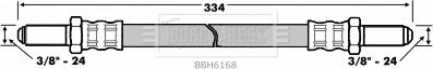 Borg & Beck BBH6168 - Bremžu šļūtene autodraugiem.lv