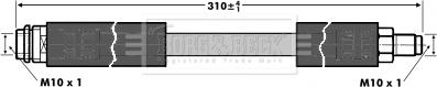 Borg & Beck BBH6810 - Bremžu šļūtene autodraugiem.lv