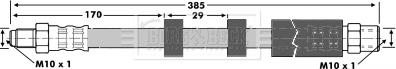 Borg & Beck BBH6871 - Bremžu šļūtene autodraugiem.lv