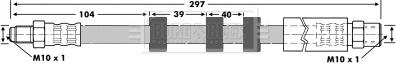 Borg & Beck BBH6872 - Bremžu šļūtene autodraugiem.lv