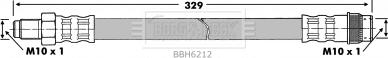 Borg & Beck BBH6212 - Bremžu šļūtene autodraugiem.lv