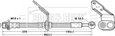 Borg & Beck BBH6742 - Bremžu šļūtene autodraugiem.lv