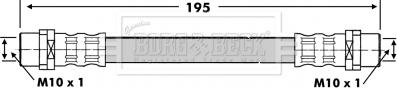 Borg & Beck BBH6760 - Bremžu šļūtene autodraugiem.lv