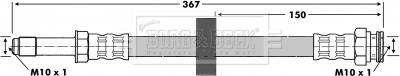 Borg & Beck BBH6700 - Bremžu šļūtene autodraugiem.lv