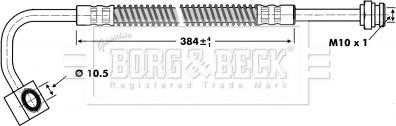 Borg & Beck BBH6733 - Bremžu šļūtene autodraugiem.lv