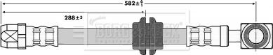 Borg & Beck BBH6724 - Bremžu šļūtene autodraugiem.lv