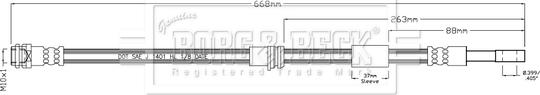 Borg & Beck BBH8946 - Bremžu šļūtene autodraugiem.lv