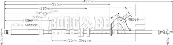 Borg & Beck BBH8920 - Bremžu šļūtene autodraugiem.lv