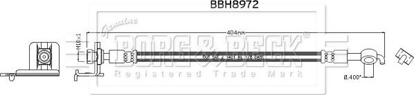 Borg & Beck BBH8972 - Bremžu šļūtene autodraugiem.lv